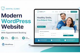 design a dental clinic wordpress website with appointment booking