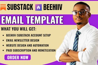 setup substack newsletter design substack email template manage substack posts