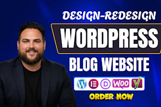 design or redsign wordpress blog website, wordpress business website development