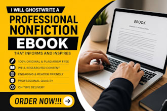 ghostwrite a professional nonfiction ebook or book