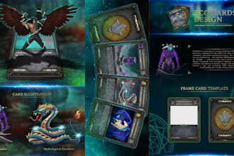 redesign card game design board game asset custom card game design tabletop art