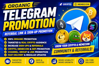 do organic telegram promotion referral link promotion and link sign up