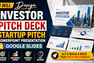 design investor pitch deck startup pitch powerpoint presentation google slides