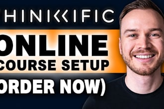 do online course website, thinkific expert, thinkific website online course