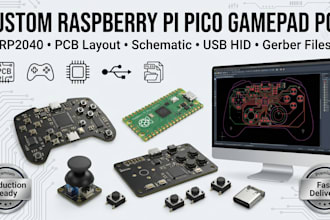 design custom raspberry pi pico gamepad and controller pcb