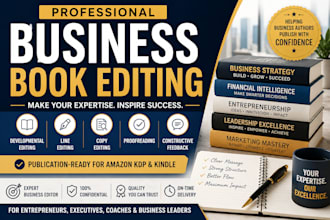 executively edit your business leadership and finance book for publication