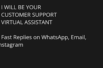 customer support agent for whatsapp, email and instagram