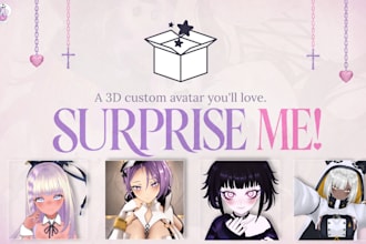 create a surprise vroid anime vtuber avatar just for you