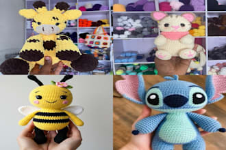design a custom amigurumi crochet pattern for your etsy shop