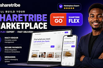 create sharetribe website, sharetribe marketplace, multi vendor, sharetribe flex
