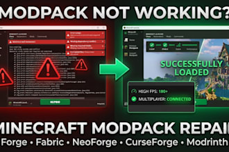 fix minecraft modpack repair crashes forge fabric neoforge server and client