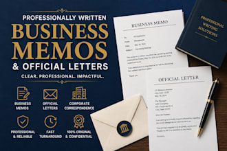 professionally write business memos and official letters
