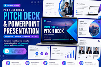 redesign powerpoint deck investor pitch deck powerpoint presentation redesign