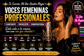 be your female singer songwriter edm singer vocalist