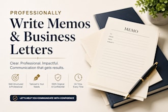 professionally write memos and business letters