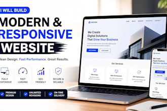 build a modern responsive website using HTML CSS javascript and firebase