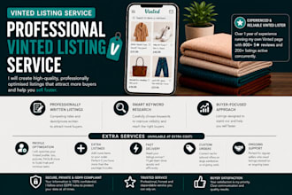 create and optimize professional vinted listings