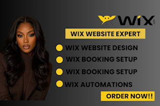 set up wix booking, acuity scheduling, dubsado, zapier wix studio,wix automation