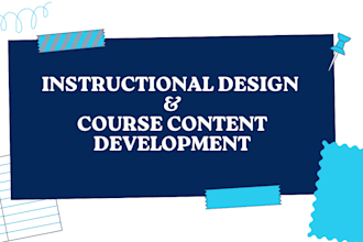 design your online course curriculum, scripts, and learning materials