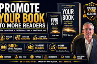 do book promotion, launch and ebook marketing for amazon