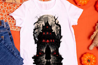make custom horror t shirt design for your clothing brand