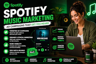 create spotify ads campaigns and market your music organically