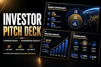 design an investor pitch deck and startup pitch deck