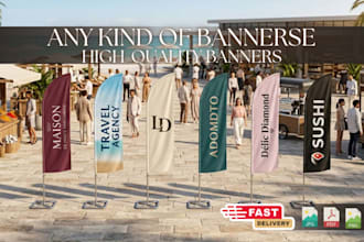 do amazing design feather flag for you