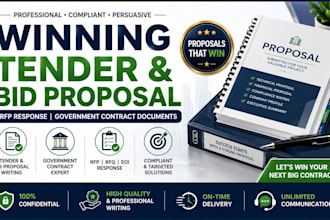 write winning bid proposal rfp response, government contract rfq grant proposal