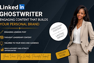 be your linkedin ghostwriter for engaging content and thought leadership