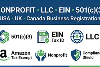 do nonprofit registration amazon 501c3 tax exempt tax id setup llc for uk canada