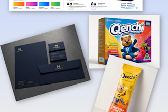 design a professional brand kit and brand identity