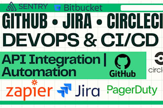 setup ci cd github circleci jira slack pagerduty sentry zapier devops bitbucket