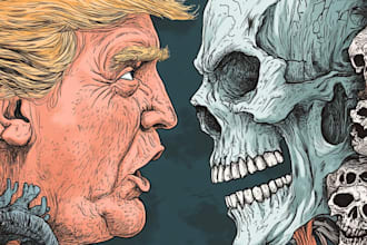 do a political cartoon for political cartoon