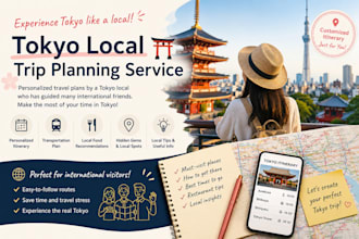create a japan trip itinerary as tokyoites