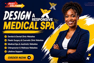 design a responsive medical spa, chiropractor, and redesign botox wix website