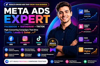 do facebook ads campaign, instagram ads campaign, meta and tiktok ads marketing