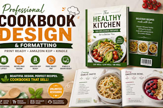 design format cookbook recipe book for amazon kdp kindle and print