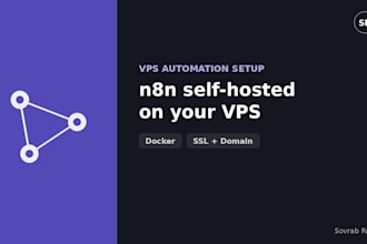install and self host n8n on your vps with docker SSL and domain