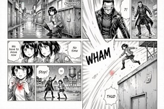 illustrate manga panels and comic book pages