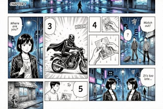 create engaging manga comic pages with backgrounds