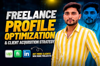 do freelance profile optimization and client acquisition