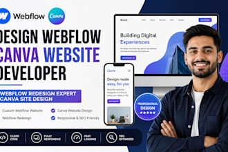 design webflow canva website developer webflow redesign expert canva site design
