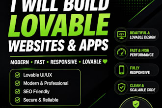 build a stunning website using lovable ai