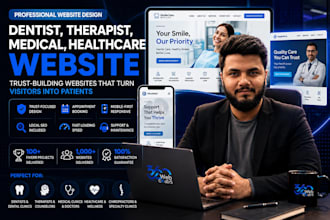 design dentist, therapist, medical, healthcare practice website