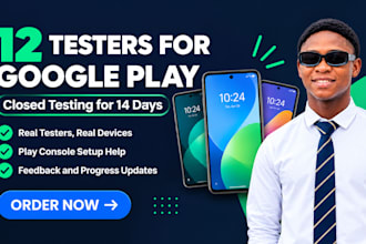 provide closed testing 12 testers 20 testers mobile app testing 12 testers