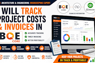 track project costs and invoices in bqe core