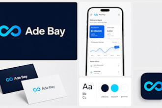 do business custom company logo, complete branding kits corporate brand identity
