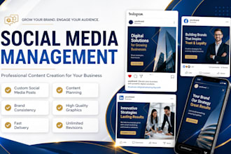 design professional social media posts and manage your pages