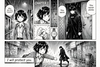 draw anime manga comic book, manga page, webtoon comic manga
